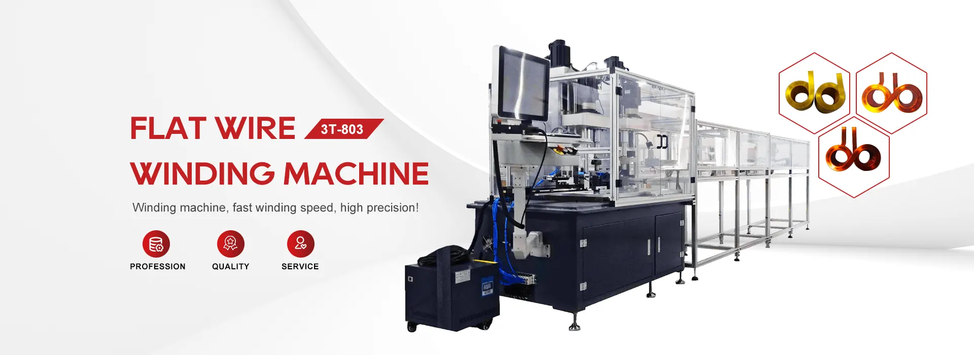 Kina Flat Coil Vertikal Winding Machine
